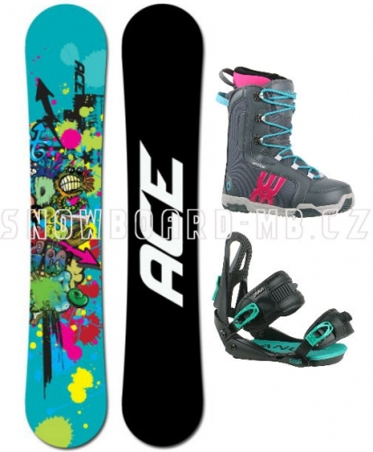 Dámský komplet Ace Venom black/blue - VÝPRODEJ