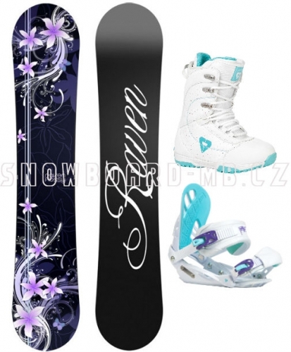 Dámský komplet Raven Flossy black/white