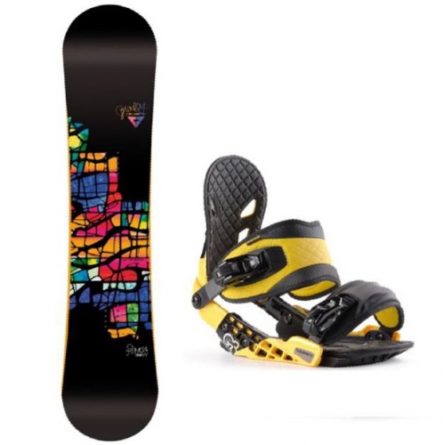 Freeride snowboard komplet Gravity Raven, snb komplety