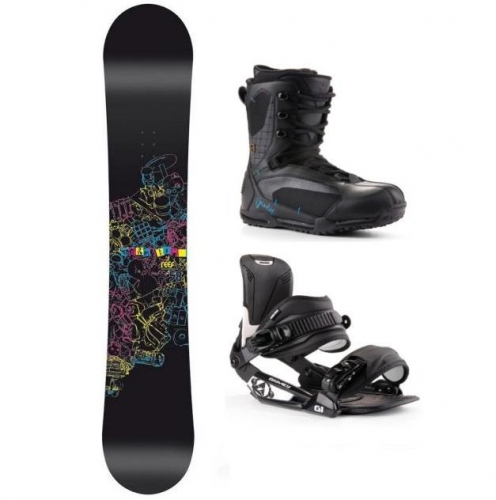 Snowboardový komplet Gravity Reef, allmountain snb sety