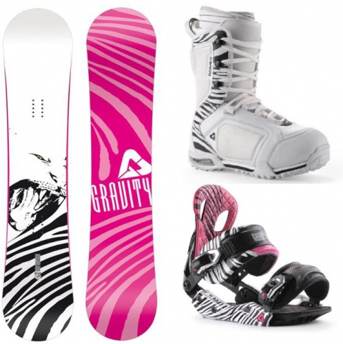 Dámský snowboard komplet Gravity Sublime white