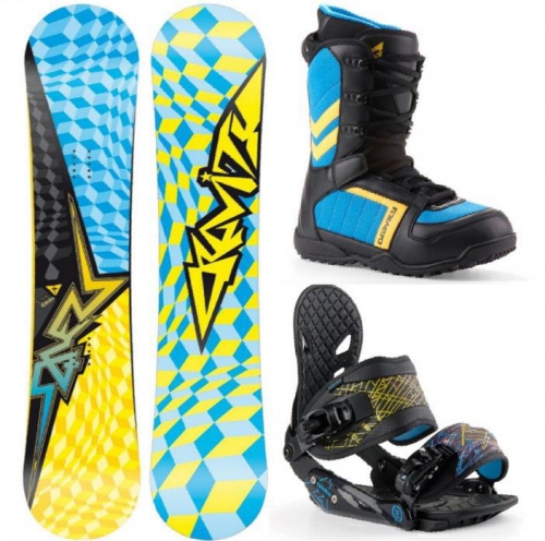 Freestyle snowboardy Gravity, snowboardový komplet Squers