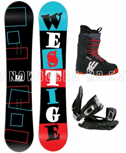 Snowboard komplet Westige Square černý - VÝPRODEJ
