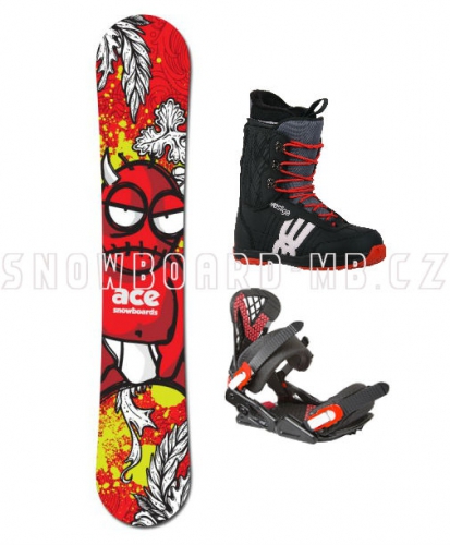 Snowboardový komplet Ace Joker white - VÝPRODEJ