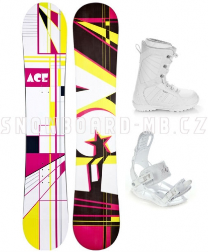 Dámský snowboard komplet Ace Oddity S3 white