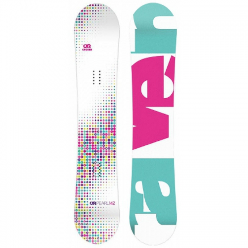 Dětský snowboard Raven Pearl white junior