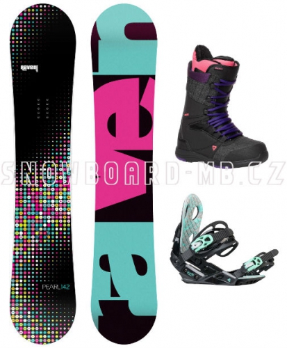 Dámský komplet Raven Pearl black/pink/blue