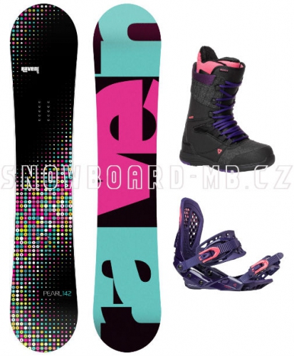 Dámský komplet Raven Pearl black/pink