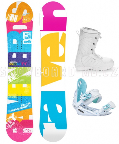 Dámský komplet Raven Infinity white/blue