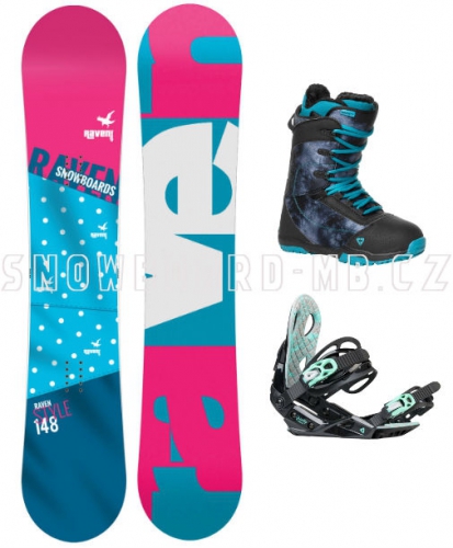Dámský snowboard komplet Raven Style 2017