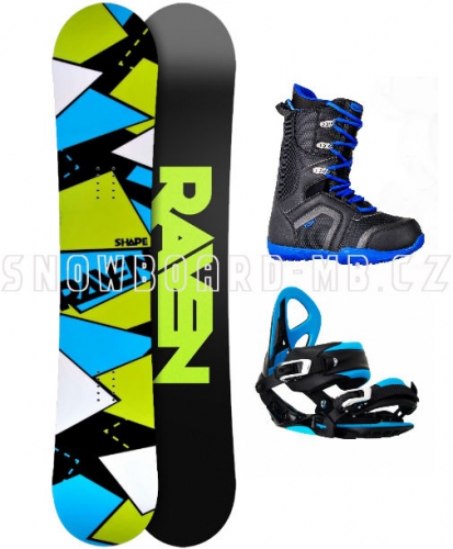 Snowboard komplet Raven Shape black/blue 2017