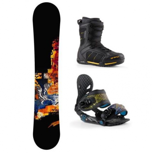 Snowboard komplet wide Gravity LOST, freeride komplety