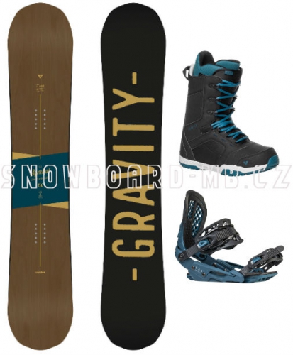 Pánský snowboard komplet Gravity Symbol 17/18 - AKCE