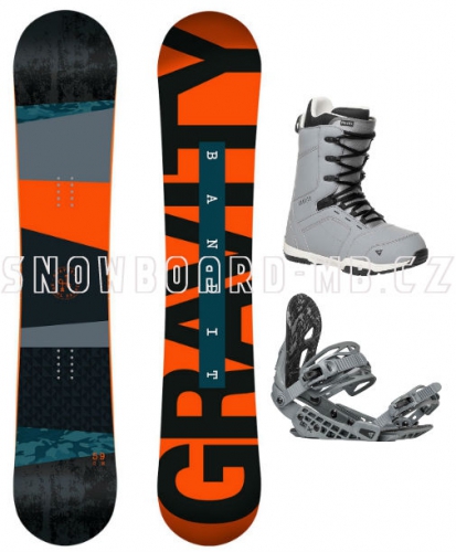 Snowboardový komplet Gravity Bandit 17/18 - AKCE