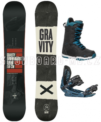 Snowboard komplet Gravity Silent 2018 - VÝPRODEJ