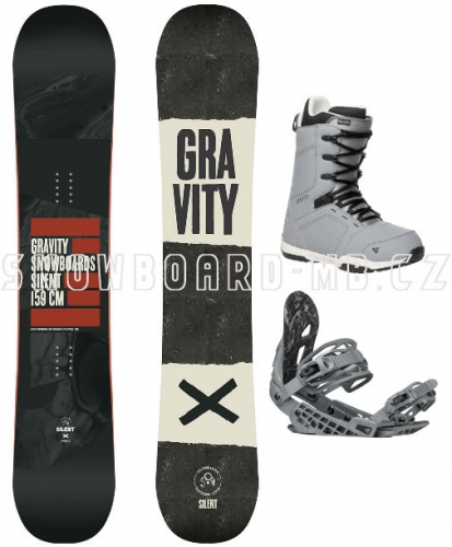Pánský snowboard komplet Gravity Silent - VÝPRODEJ