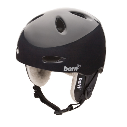 Dámská snowboardová helma BERN Berkeley EP černá lesklá