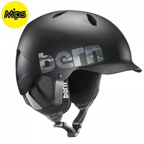 Dětská helma Bern Bandito Jr MIPS matte black camo logo