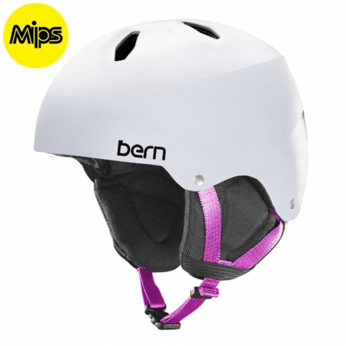 Dětská helma Bern Team Diabla Jr MIPS satin white