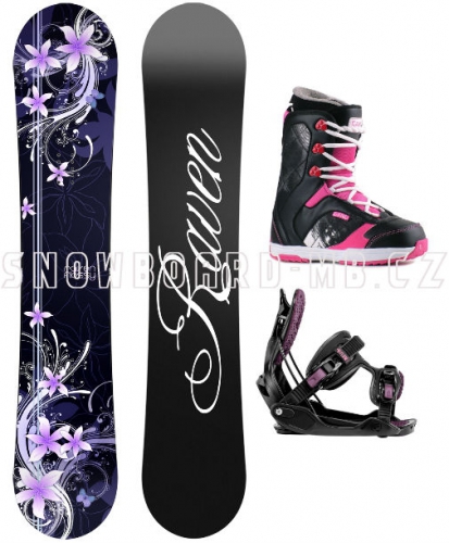 Dámská snowboard komplet Raven Flossy purple