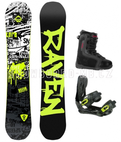 Snowboard komplet Raven Core (boty 41-44)