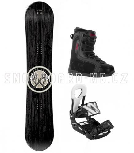 Snowboard komplet Westige Apache black - VÝPRODEJ