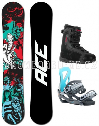 Snowboard komplet Ace Villain a boty Beany