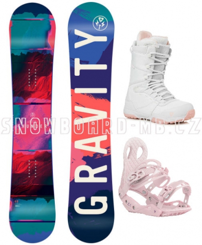 Dámský komplet Gravity Thunder bílo-růžový