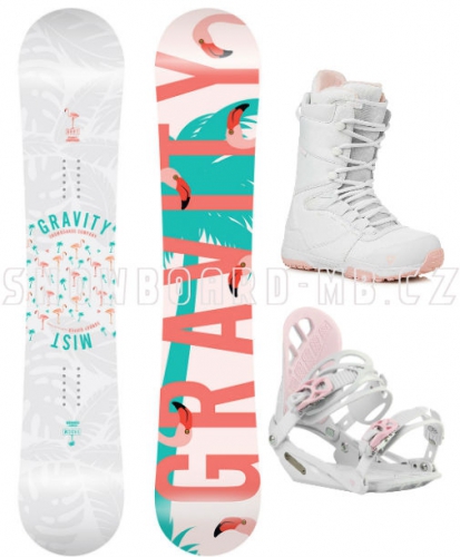 Dámský komplet Gravity Mist bílo-růžový