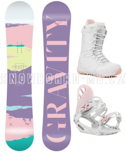 Dámský komplet Gravity Sirene bílo-růžový