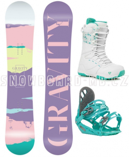 Dámský komplet Gravity Sirene bílo-tyrkysový