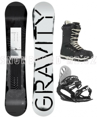 Snowboard komplet Gravity Madball black