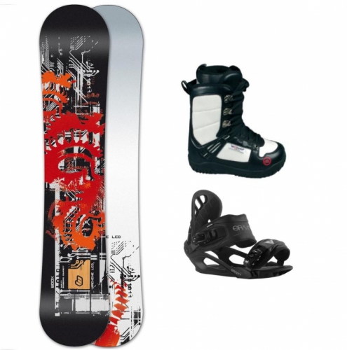 Levné snowboardové komplety, snowboard sety s botami 