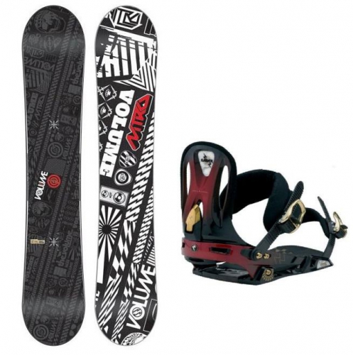 Pánský snowboardový set NITRO, snowboard a kovové vázání