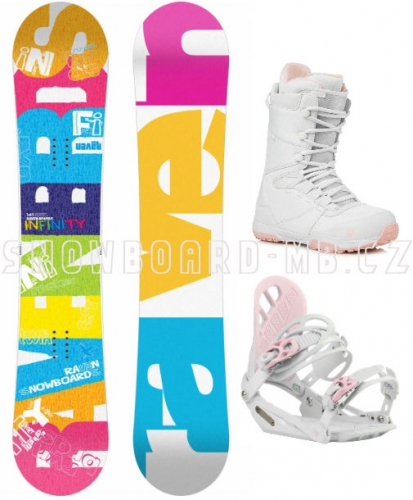 Dámský komplet Raven Infinity white/pink