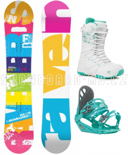 Dámský komplet Raven Infinity white/mint