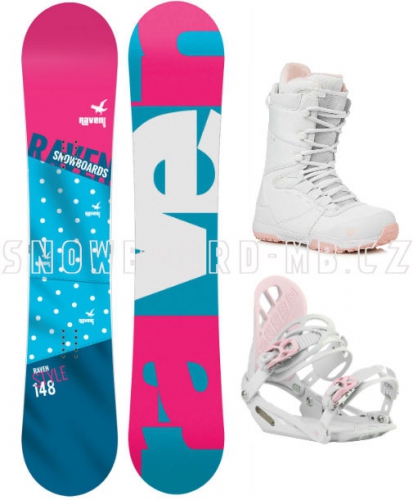 Dámský komplet Raven Style white/pink