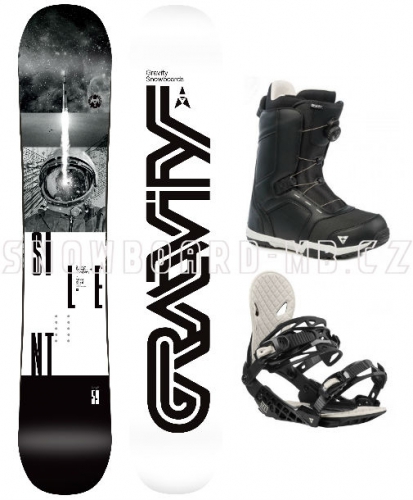 Snowboard komplet Gravity Silent (boty s kolečkem)