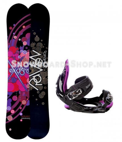 Snowboard a vázání Raven Explosive, dámské snb sety