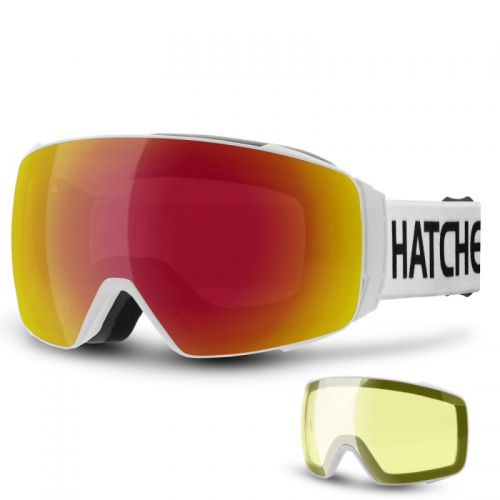 Brýle Hatchey snipe white/full revo black red