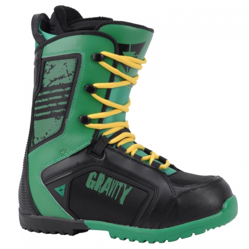 Boty na snowboard Gravity Team black/green černé/zelené