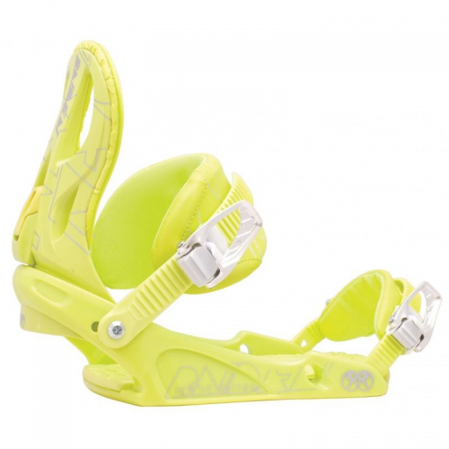 Dámské snowboardové vázání NITRO RAIDEN DECO lime dip - VÝPRODEJ