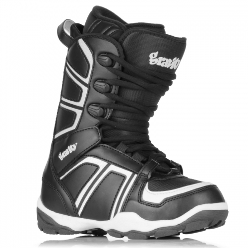 Boty pro děti Gravity Rise black/white  - VÝPRODEJ