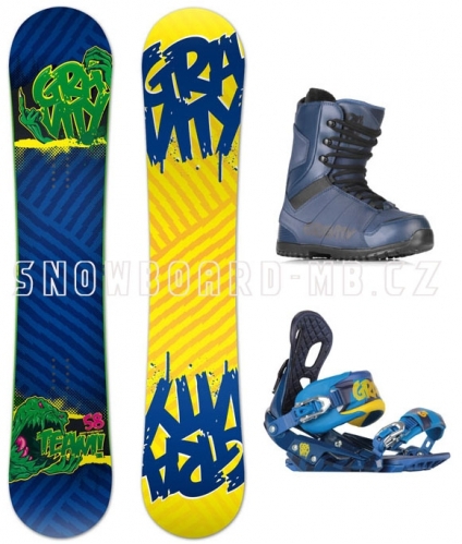 Pánský snowboard komplet Gravity Team wide 1
