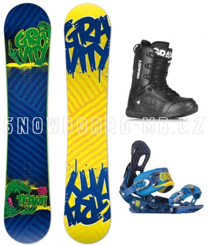 Pánský snowboard komplet Gravity Team wide 5