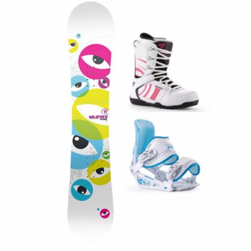 Dívčí snowboard komplet Gravity, snowboardy pro holky, děti