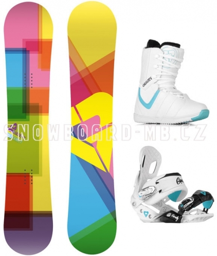 Dámský snowboard komplet Gravity Trinity white
