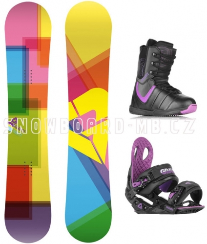 Dámský snowboard komplet Gravity Trinity black