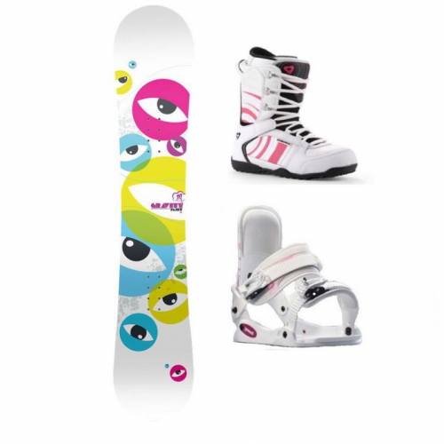 Dětský snowboardový komplet pro dívky, holčičky, holky