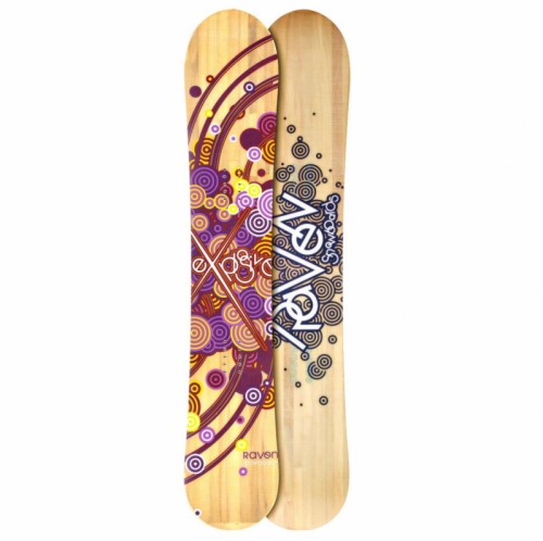 Dámský snowboard Raven Explosive wood/purple 2012 